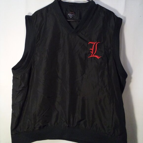 Acuity Pullover Vest Jacket Mens XL Sleeveless Logo Pockets Black - Picture 1 of 13